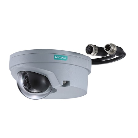 Moxa En50155, FHD, H.264/Mjpeg Ip Cam, M12 Cnct, 1 Mic Bltin, Vport P06-2M36M-T VPort P06-2M36M-T